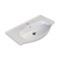 Rectangular White Ceramic Wall Mounted or Drop In Bathroom Sink